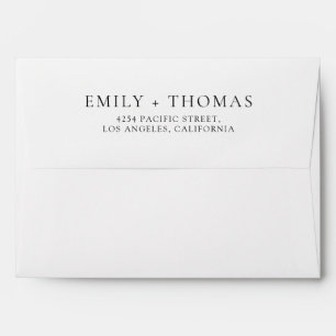 Ethereal Blush Wedding Ceremony Envelope