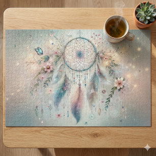 Ethereal Boho Dreamcatcher  Jigsaw Puzzle