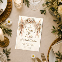 Ethereal Boho Pampas Wedding
