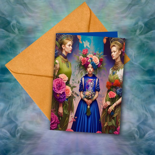 Ethereal Bridesmaid Proposal Thank You Fantasy AI Card (Creator Uploaded)