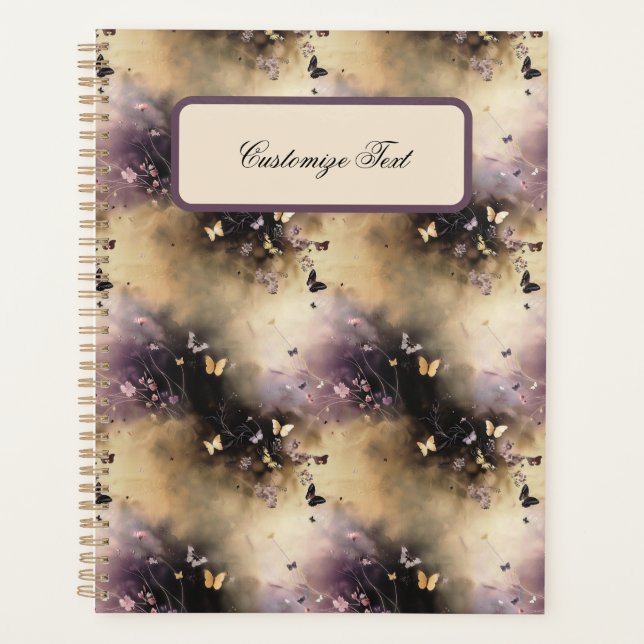 Ethereal Butterfly and Floral Design  Planner (Front)