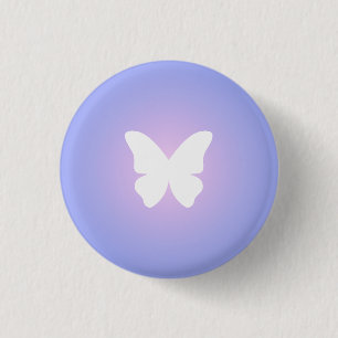 Ethereal Butterfly Glow 1 Inch Round Button