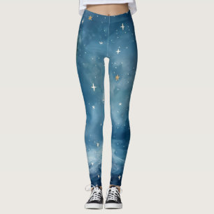 Ethereal Celestial Blue Dream Leggings