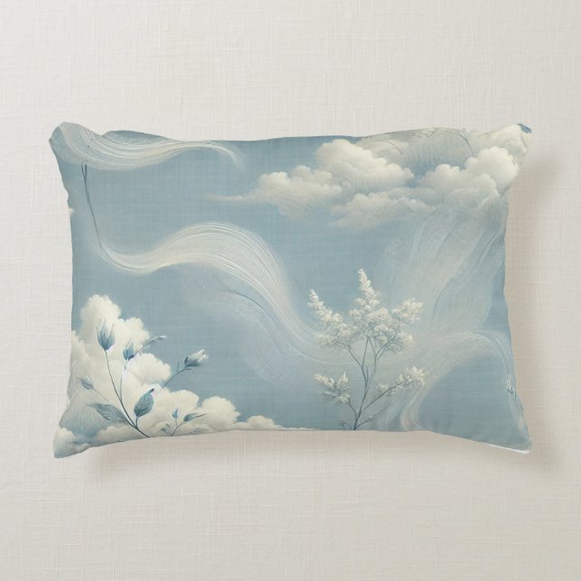 Ethereal Clouds Accent Pillow (Front)