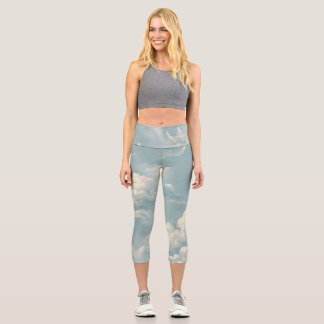 Ethereal Clouds Capri Leggings