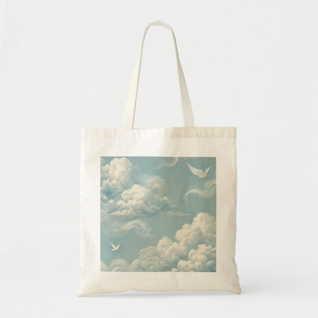 Ethereal Clouds Tote Bag (Front)