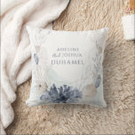 Ethereal Coastal Coral Seashell Couple Throw Pillow<br><div class="desc">This romantic couples throw pillow,  features an ethereal coastal design vibe,  with soft coral branches and seashells,  evoking the calm of ocean air and quiet moments shared. A perfect couples wedding or newlyweds pillow with a cottage,  lake house,  or beach front house vibe.</div>