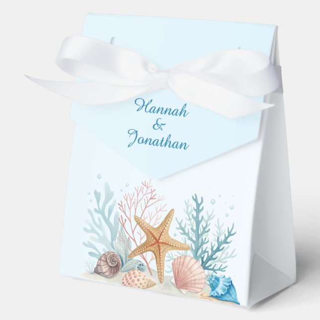 Ethereal Coastal Romance Wedding  Favor Box (Front)