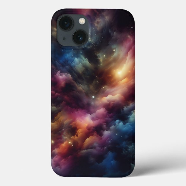 Ethereal Cosmic Nebula Phone Case - Vibrant Galaxy (Back)
