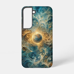Ethereal Cosmic Swirls Luxury Art  Samsung Galaxy Case