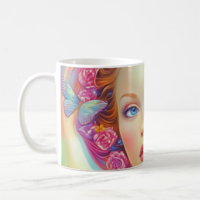 Ethereal Crown Portrait  Coffee Mug (Left)
