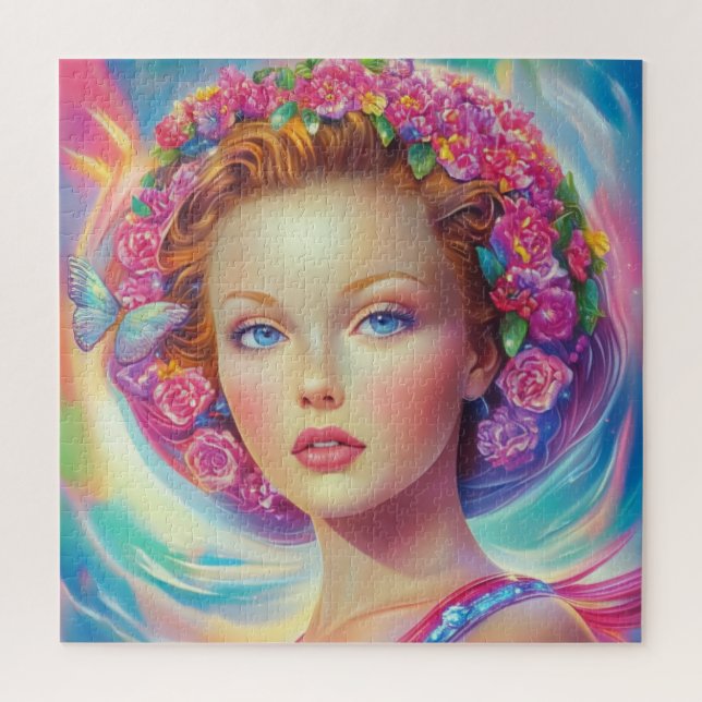 Ethereal Crown Portrait  Jigsaw Puzzle (Vertical)