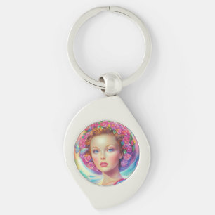 Ethereal Crown Portrait Keychain