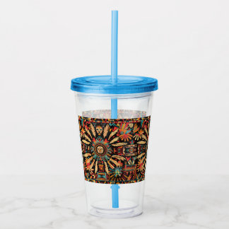 Ethereal Cyan "Aztec Dream" 473ml Tumbler