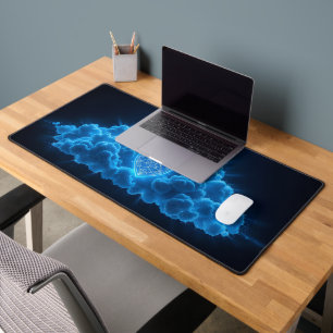 Ethereal Digital Shield Desk Mat