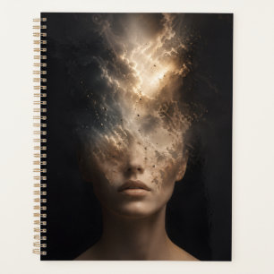 Ethereal Dissolving Face Portrait Surreal Spirit Planner