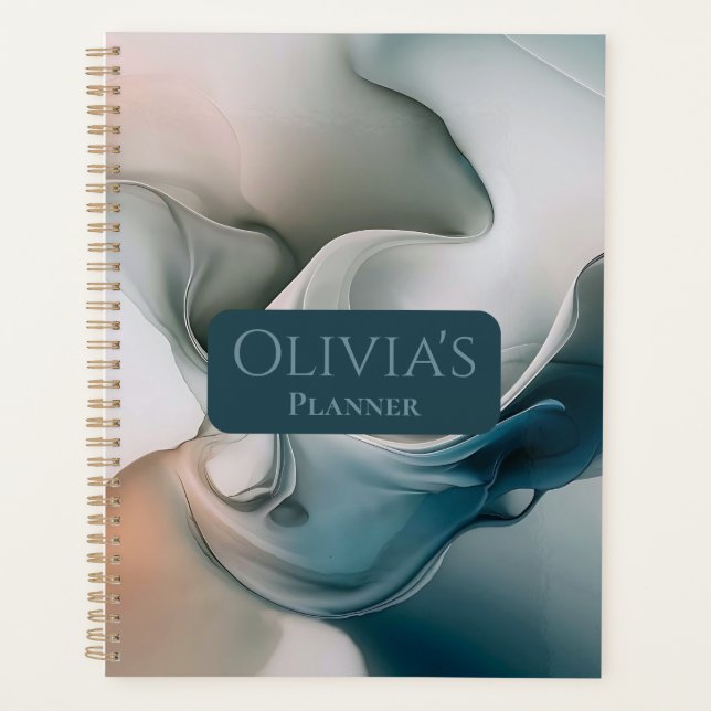 Ethereal Dreamscape: Tranquil Abstract Planner (Front)