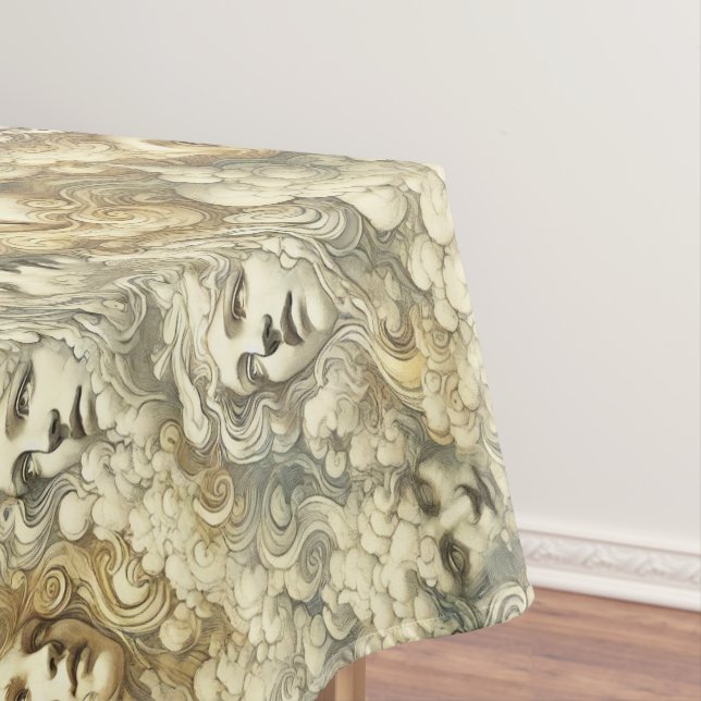 Ethereal Drift – Gothic Large Pattern Tablecloth (In Situ)