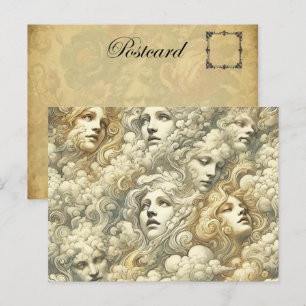 Ethereal Drift – Gothic Victorian Holiday Postcard