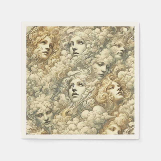 Ethereal Drift – Gothic Victorian Napkin (Front)