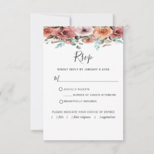 Ethereal Dusty Blue, Blush avec/sans repas RSVP