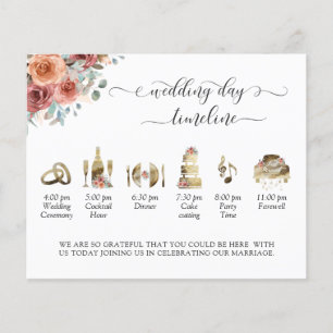 Ethereal Dusty Blue Mariage Timeline et programme
