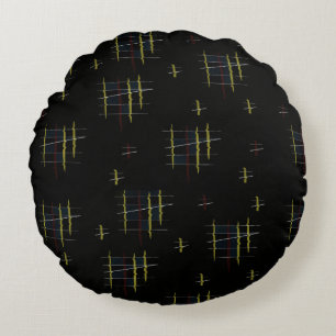 Ethereal Echoes Round Pillow