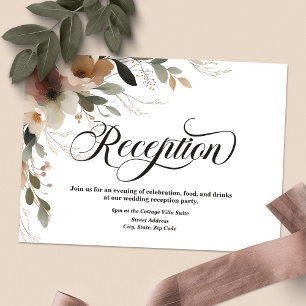 Ethereal Elegance Cottagecore Wedding Reception Enclosure Card