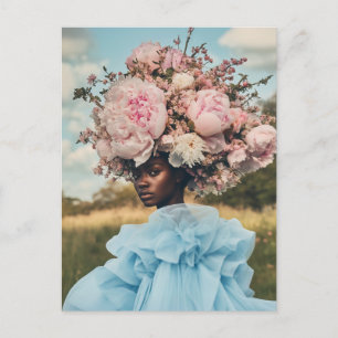 Ethereal Elegance in Bloom Postcard