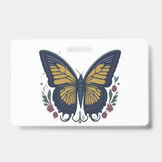 Ethereal Elegance: Romantic Butterfly  Badge