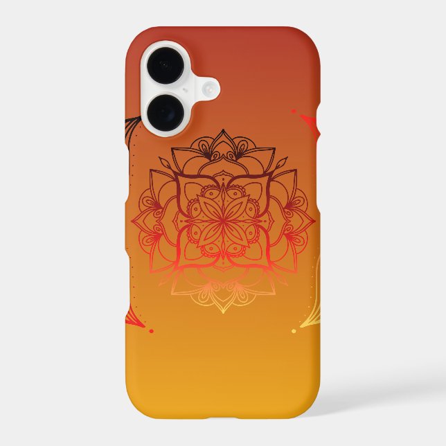 Ethereal Embers – Red & Orange Floral Art (Back)