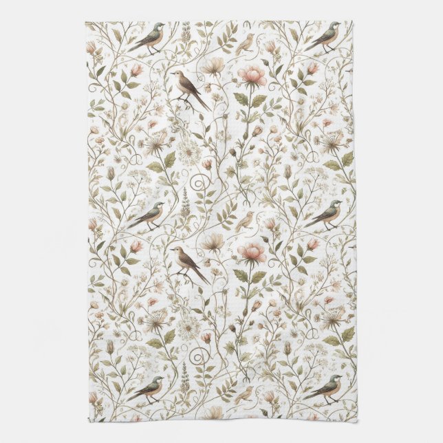 Ethereal Enchanted Forest Kitchen Towel (Vertical)