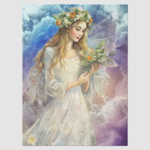 Ethereal Enchanted Heavenly Princess Decoupage Tissue Paper