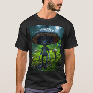 Ethereal Encounter: Grey Alien Eyes Tee" T-Shirt