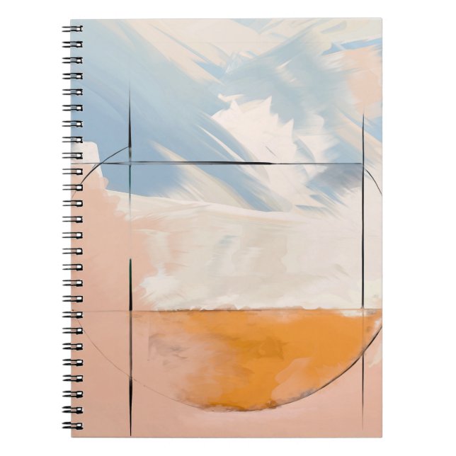 Ethereal Equilibrium: Where Geometry Meets the Sky Notebook (Front)
