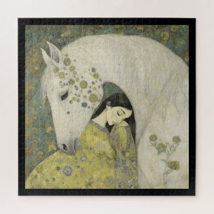 Ethereal Equine Moonlit Dream Jigsaw Puzzle