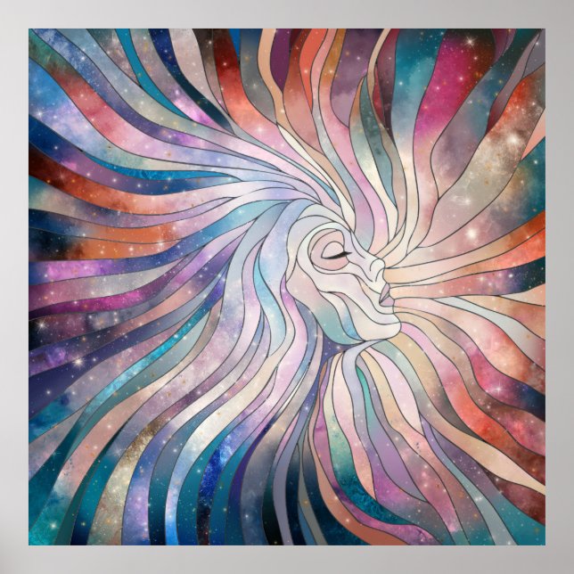 Ethereal Essence - Mosaic Art Poster (Front)