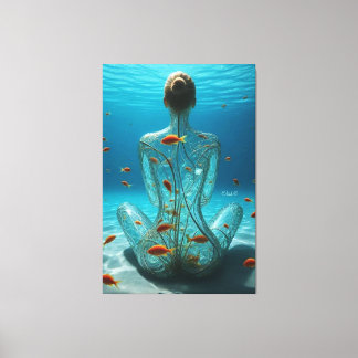 Ethereal Expressions: Women in Abstract" Canvas Print