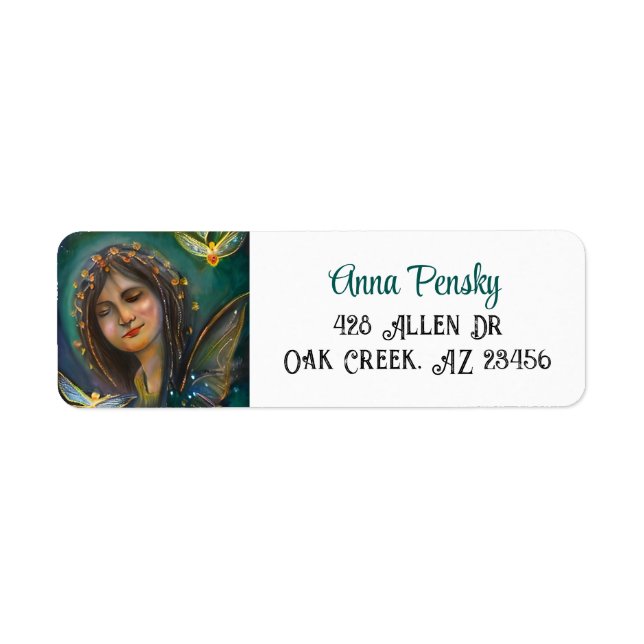 Ethereal Fairy Girl and Golden Butterfly (Front)