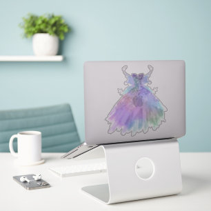 Ethereal Fairy Gown   Rainbow Ombre Pastel Sheen