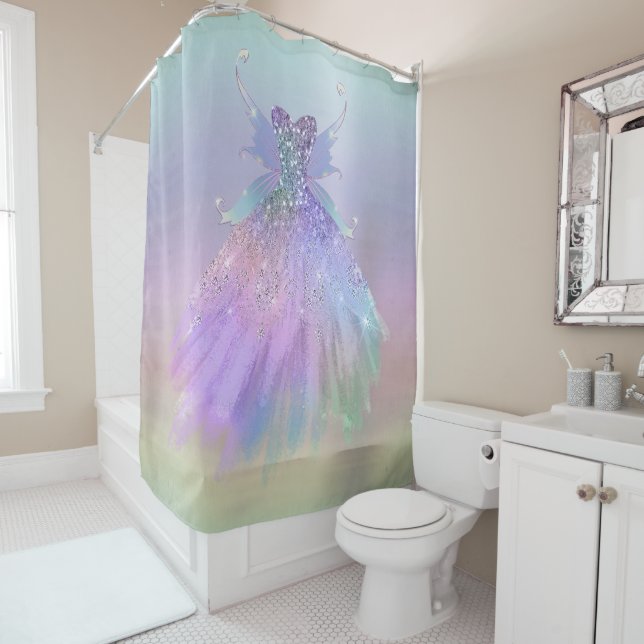 Ethereal Fairy Gown | Rainbow Ombre Pastel Sheen (In Situ)