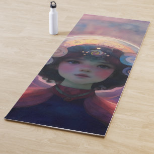 Ethereal Fantasy Celestial Child Dream Guardian Yoga Mat