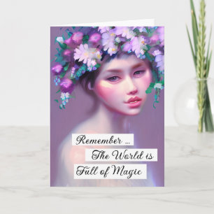 Ethereal Fantasy Fairytale Art   Pretty Women  Card