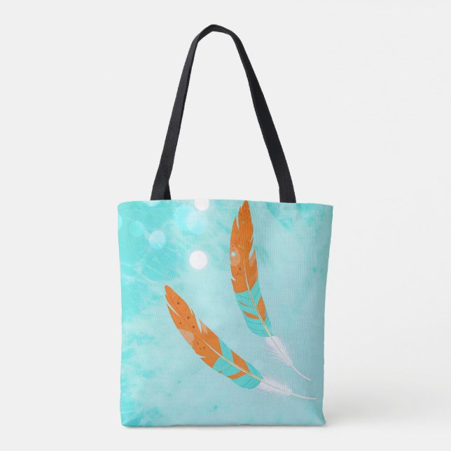 Ethereal Feathers Tote Bag (Back)