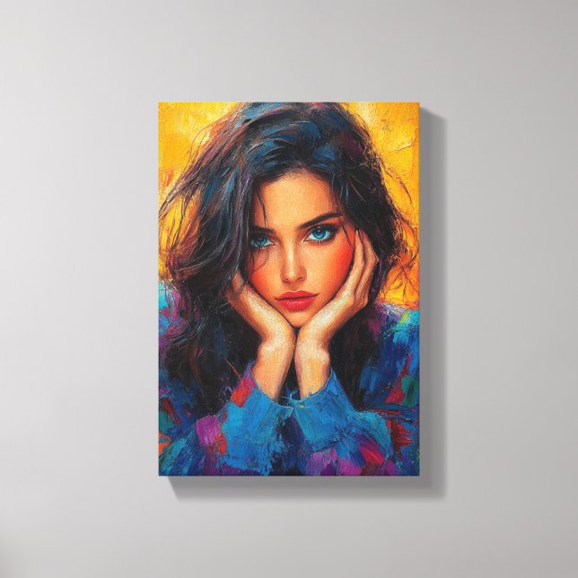 Ethereal Floral Beauty - Soft Dreamy Art Canvas Print (Front)