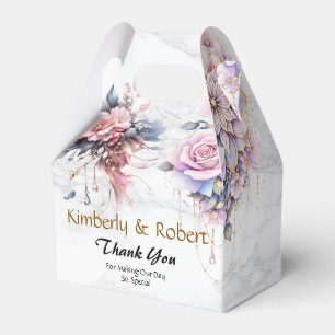 Ethereal Floral Mandala in Soft Pastel Elegance Favor Box