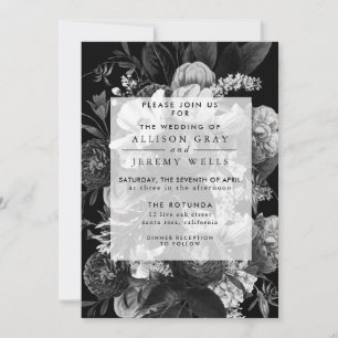 Ethereal Floral Wedding Invitation