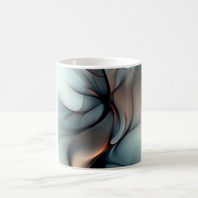 Ethereal Flow – Abstract Elegance Mugs (Center)