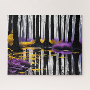 Ethereal Forest Reflection Jigsaw Puzzle