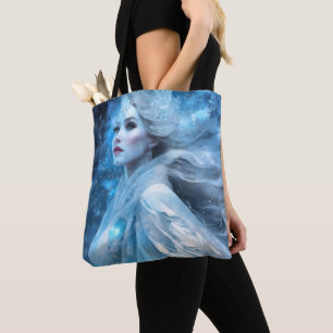 Ethereal Frozen Snow Queen Fantasy Art Tote Bag
